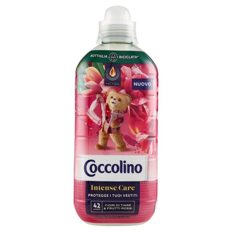 Coccolino Ammorbidente Concentrato Intense Care Fiori di Tiarè & Frutti Rossi 42 Lavaggio 980 ml