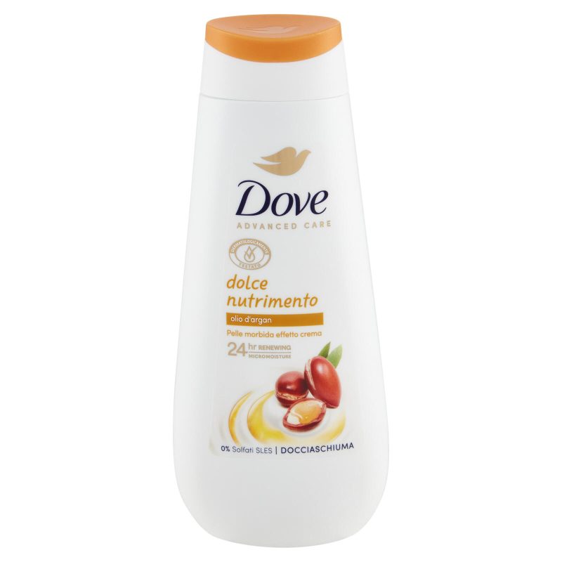 Dove Advanced Care Docciaschiuma dolce nutrimento olio d'argan 225 ml