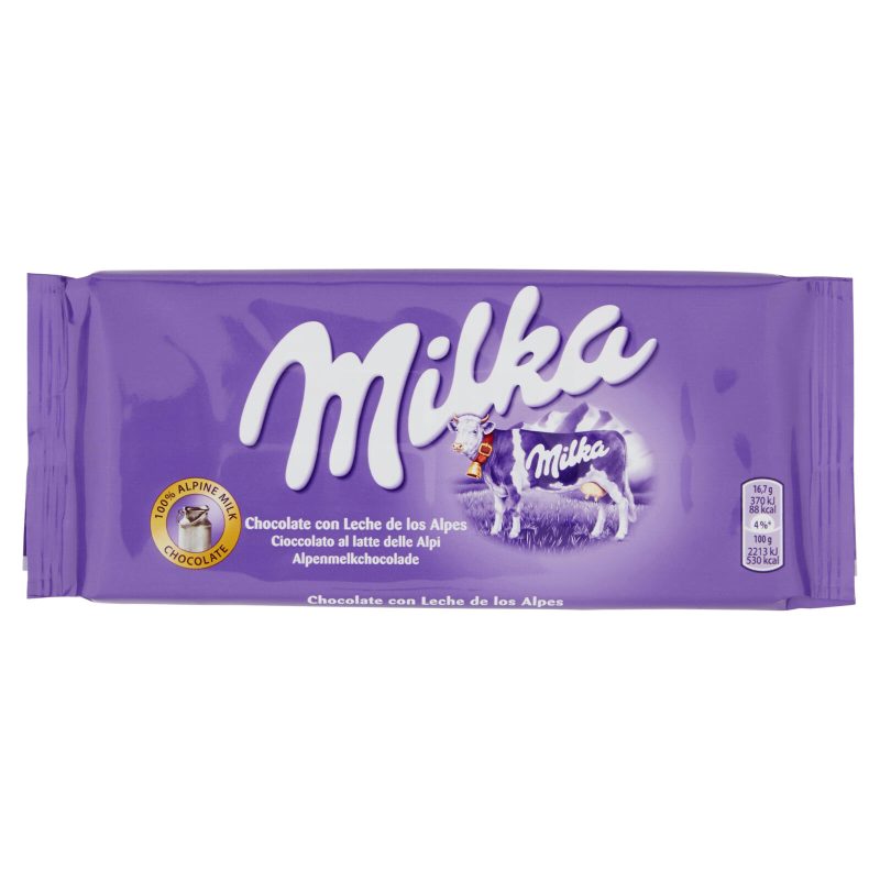 Milka tavoletta di cioccolato al latte 100% Alpino - 100g