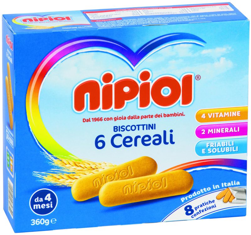 BISCOTTINI NIPIOL
6 Cereali
360 g