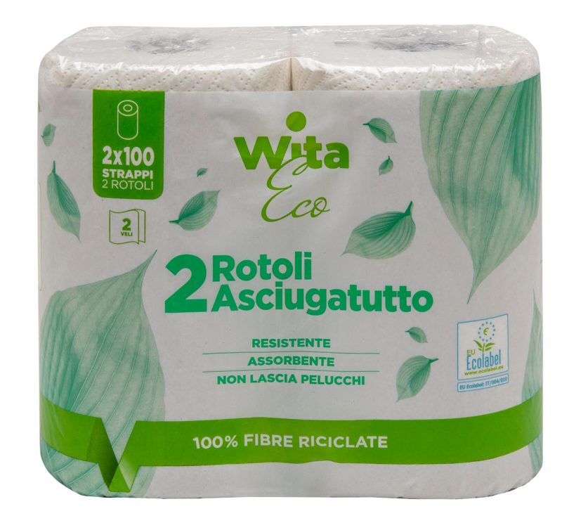 Wita Eco Rotoli Asciugatutto 2x100 strappi