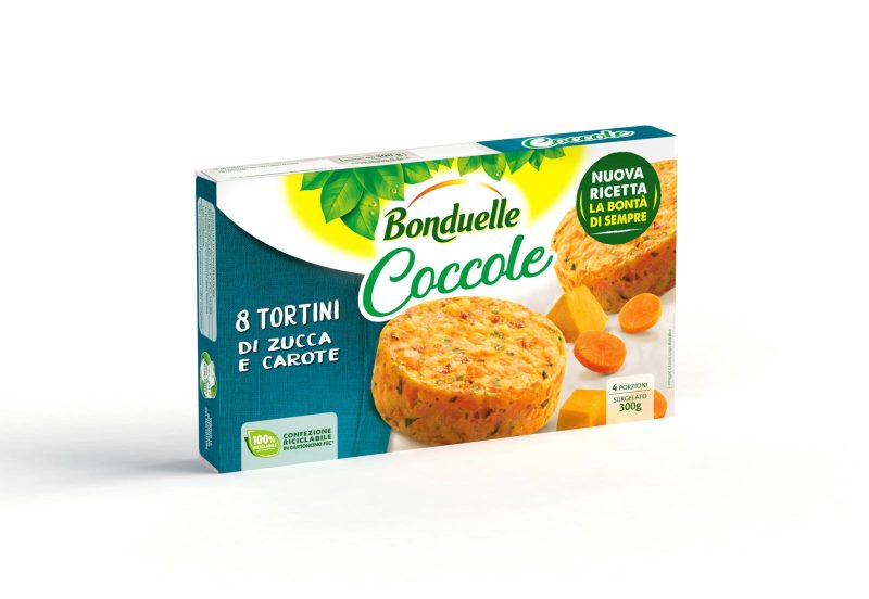 Bonduelle Coccole 8 Tortini di Zucca e Carote Surgelato 300 g