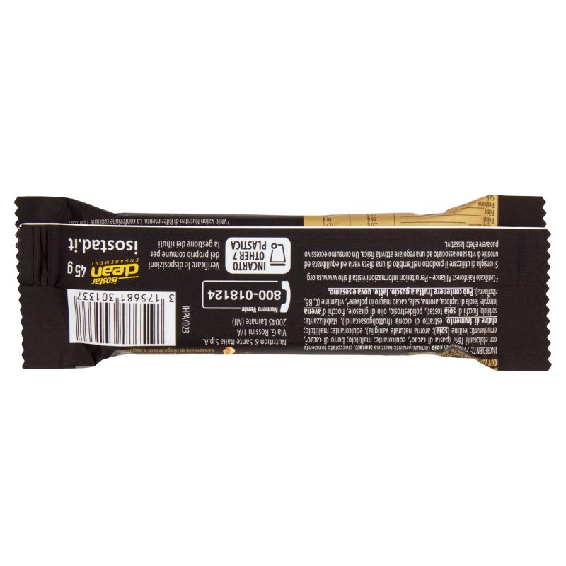 Isostad High Protein Bar 30%, gusto Arachidi, barretta proteica senza zuccheri aggiunti* 45 g