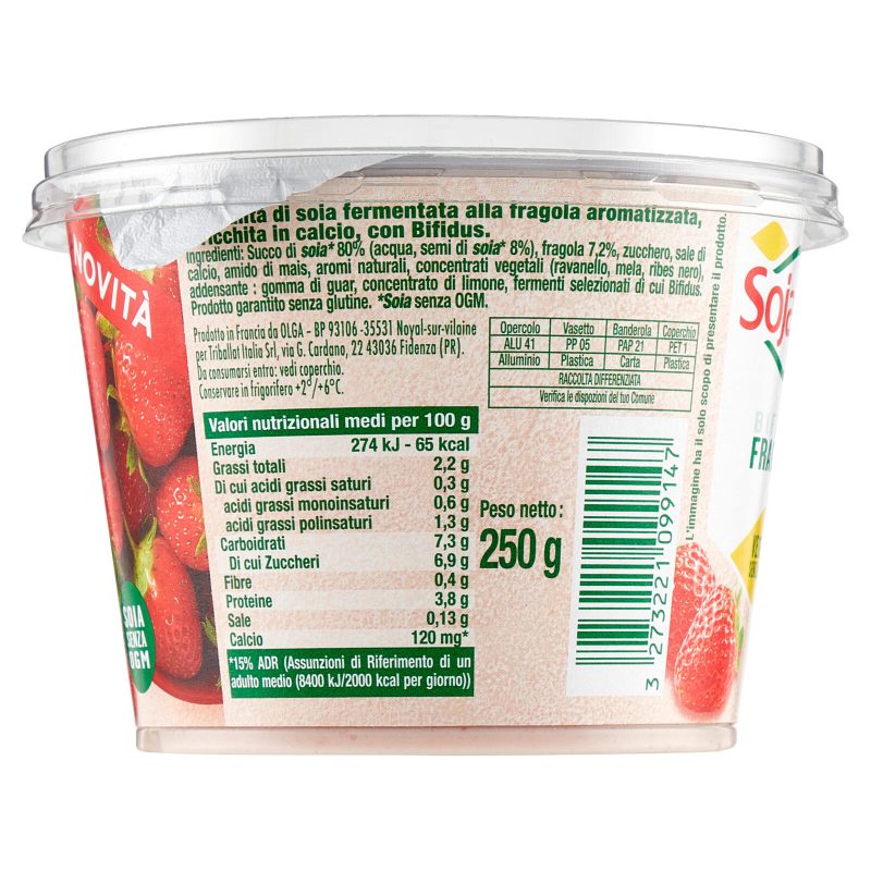 Sojasun Bifidus Fragola 250 g