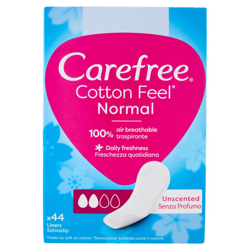 Carefree Cotton Feel* Normal Senza Profumo Salvaslip 44 pz