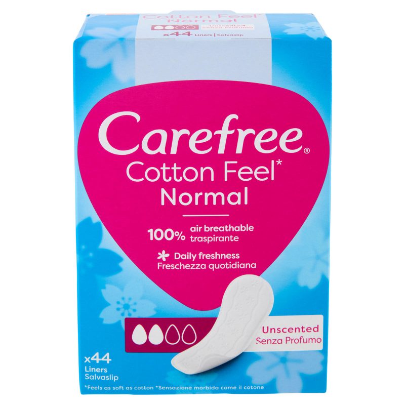 Carefree Cotton Feel* Normal Senza Profumo Salvaslip 44 pz