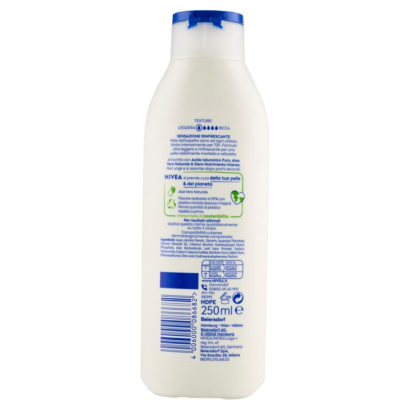 Nivea Crema Corpo Aloe Idratante Pelle normale o secca 250 ml