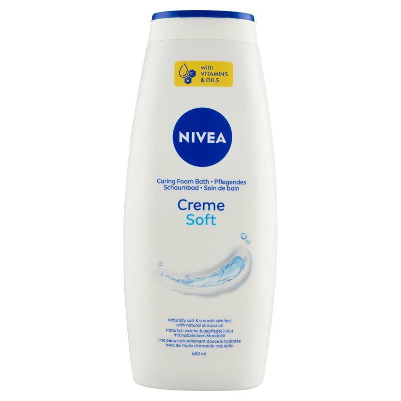 Nivea Creme Soft Caring Foam Bath 650 ml