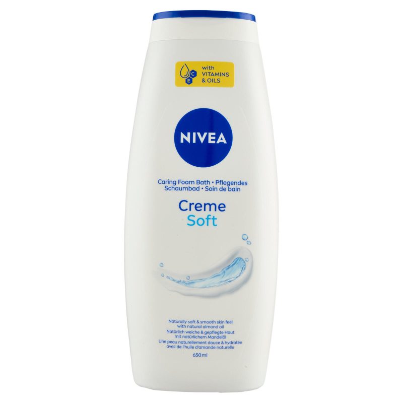 Nivea Creme Soft Caring Foam Bath 650 ml