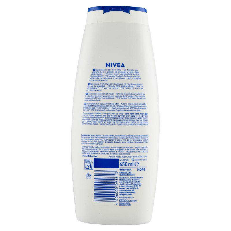 Nivea Creme Soft Caring Foam Bath 650 ml