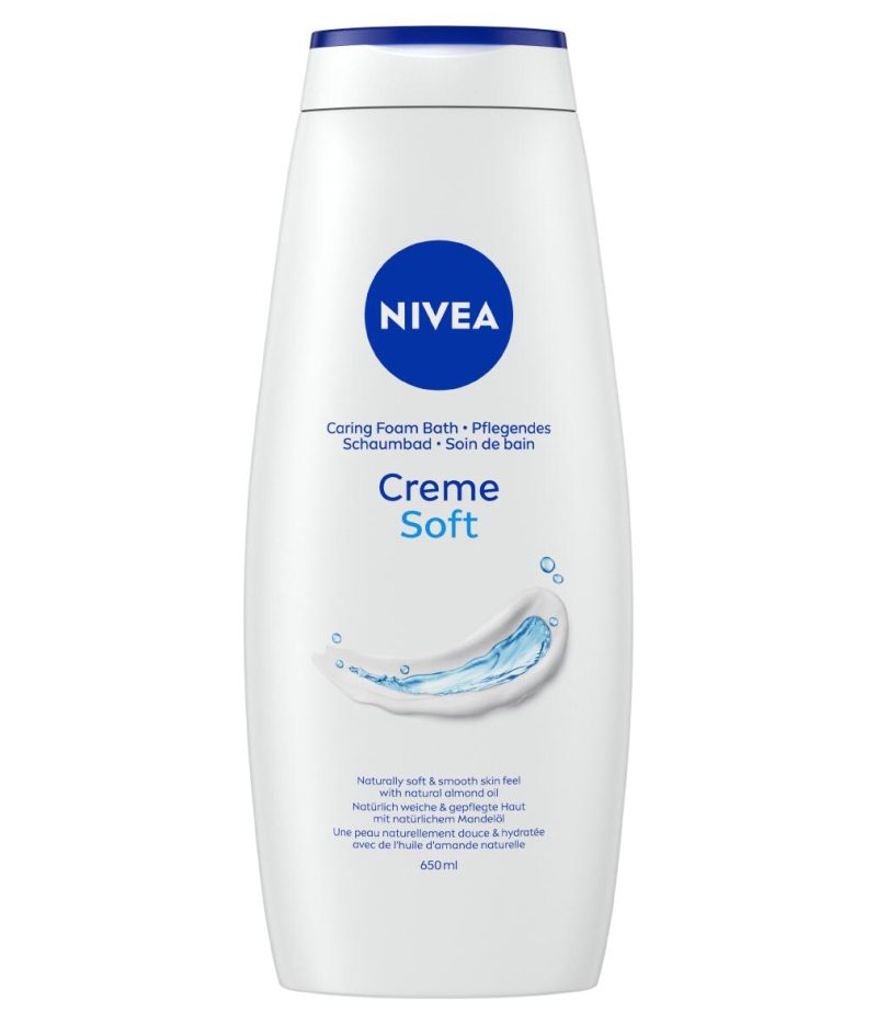 Nivea Creme Soft Caring Foam Bath 650 ml