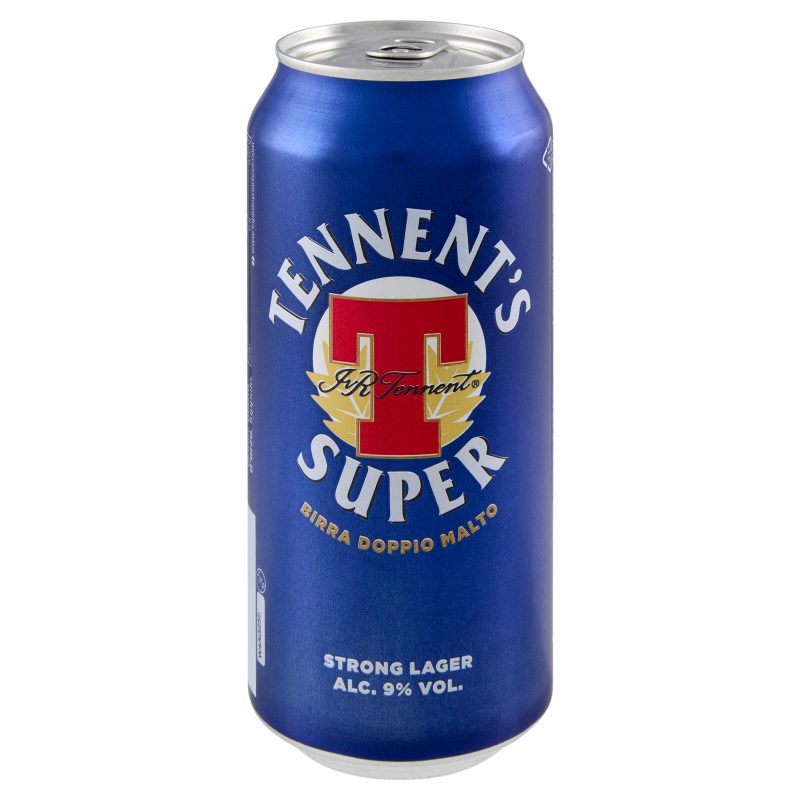 TENNENT'S SUPER Birra strong lager doppio malto lattina 44cl