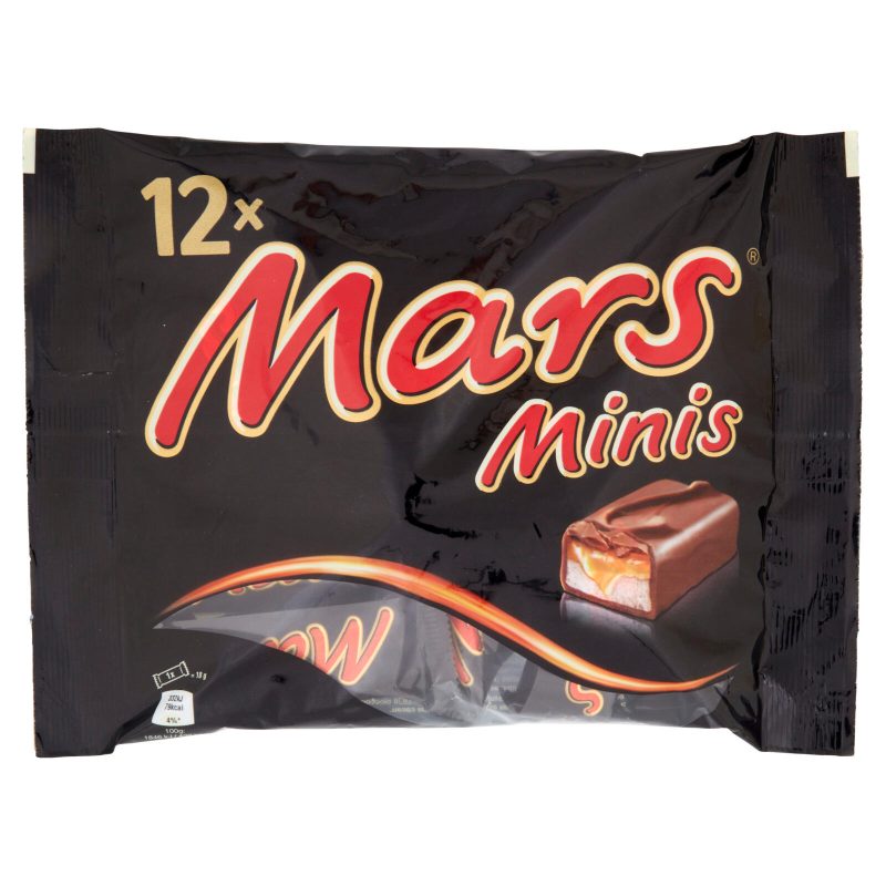 Mars Minis Barrette Snack con Caramello Ricoperte al Cioccolato 227 g