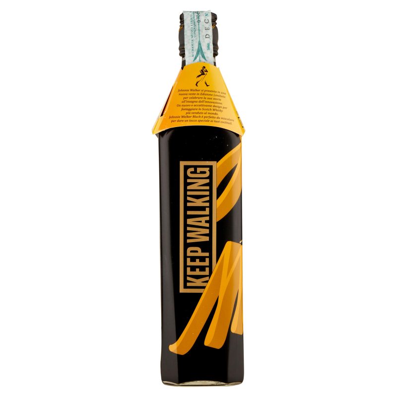 Johnnie Walker Black Blended Scotch Whisky Keep Walking Icons Bottle Design 700 ml