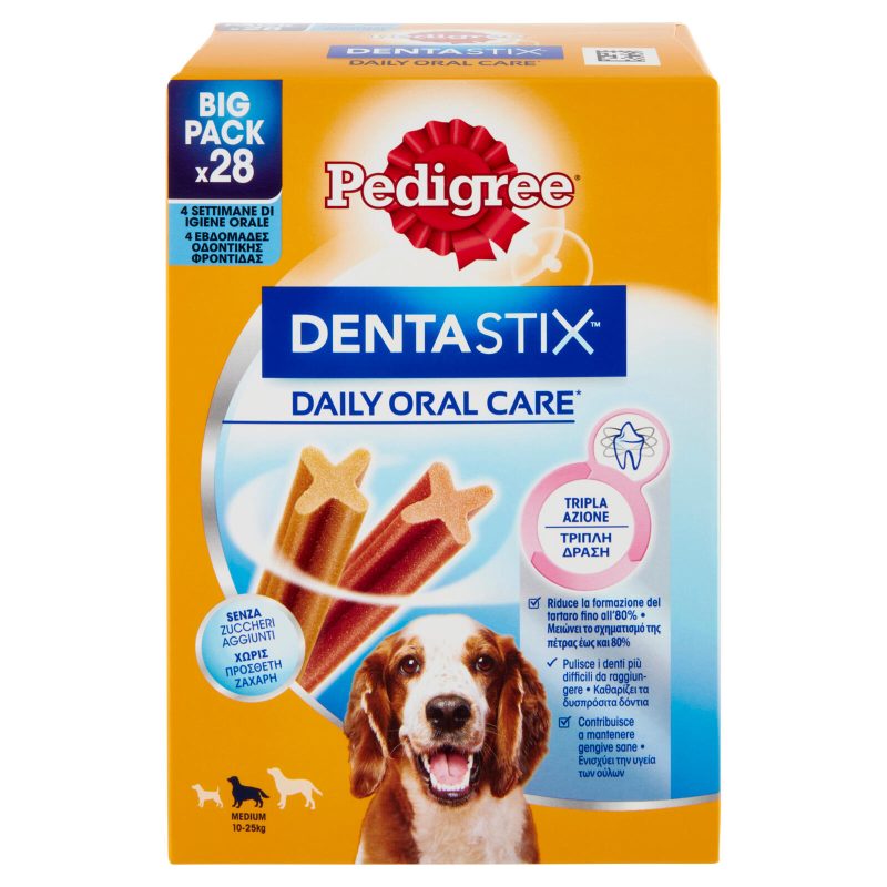 Pedigree Dentastix Snack per igiene orale Cane Medio 28 Pezzi 720 g