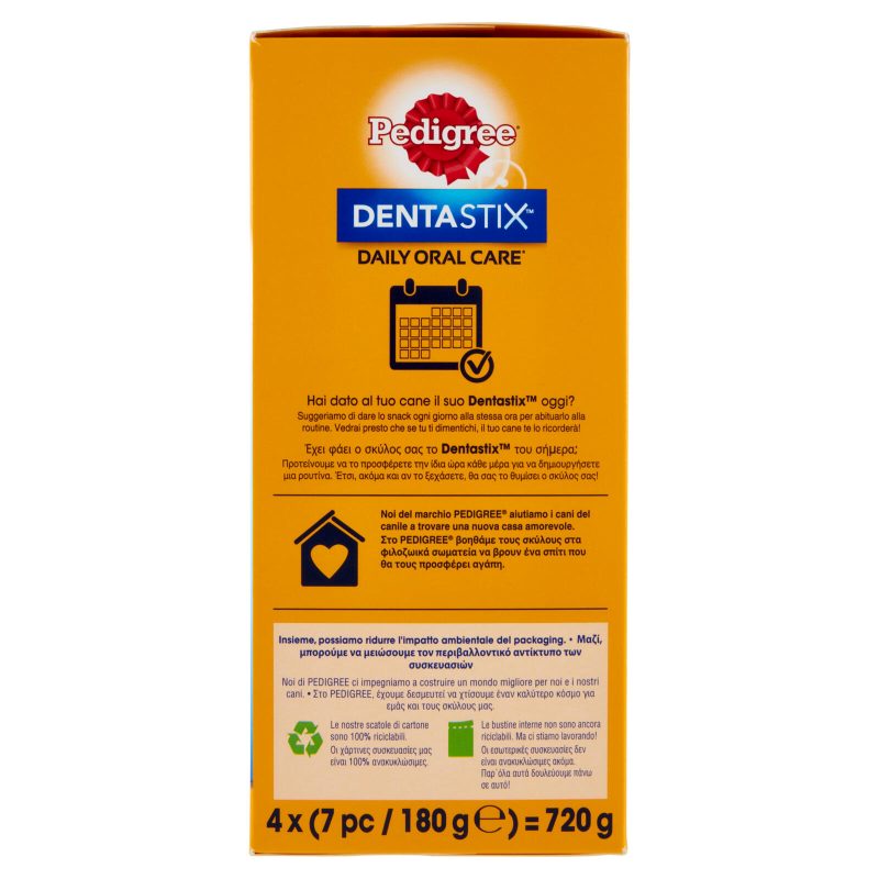 Pedigree Dentastix Snack per igiene orale Cane Medio 28 Pezzi 720 g