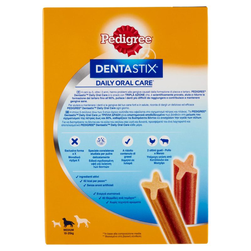 Pedigree Dentastix Snack per igiene orale Cane Medio 28 Pezzi 720 g