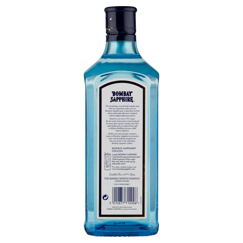 Bombay Sapphire Distilled London Dry Gin 70 cl