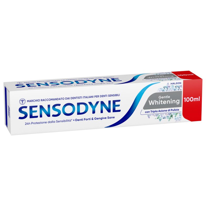 Sensodyne Dentifricio Gentle Whitening per Denti Sensibili, Effetto Sbiancante 100 ml