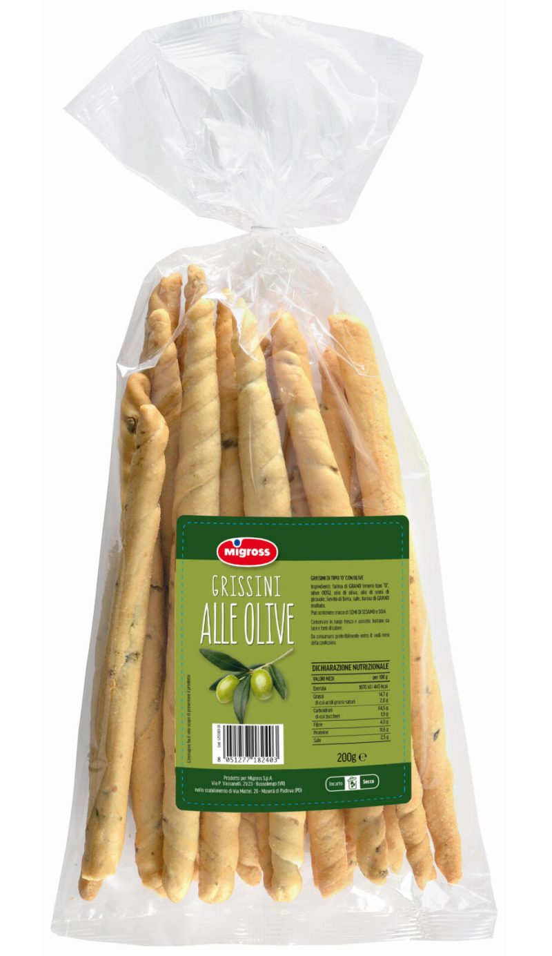 Migross Grissini alle Olive 200 g