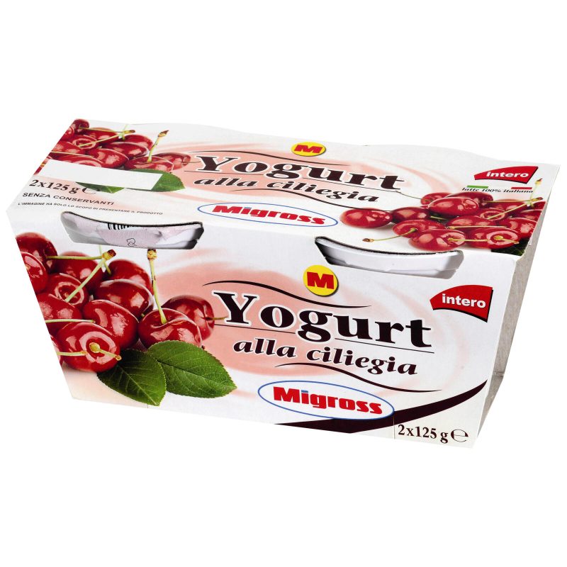 Migross Yogurt Intero alla Ciliegia 2x125 g