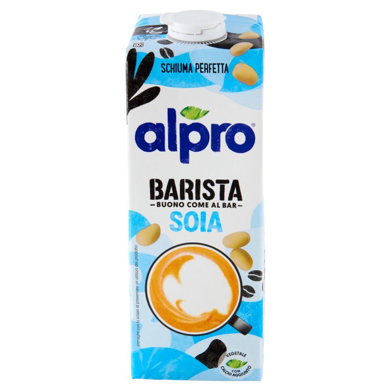 Alpro Barista Soia, Bevanda Vegetale, Schiuma Perfetta, Senza Lattosio, Senza Conservanti, 1l