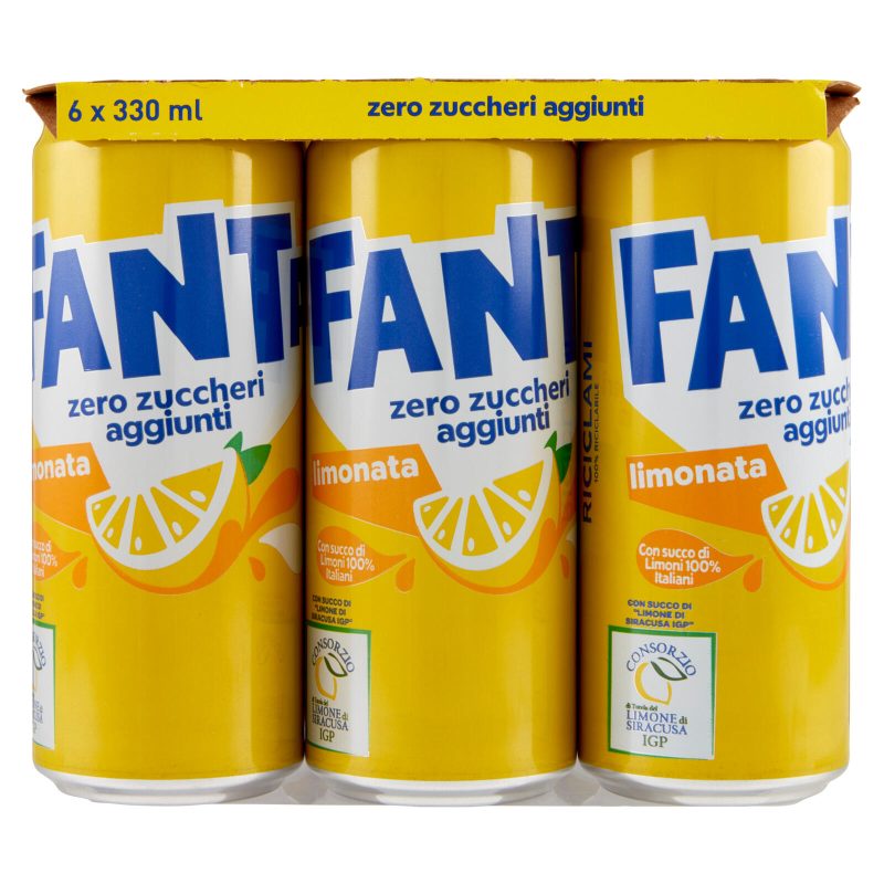 Fanta Zero Lemon 6 x 33 cl