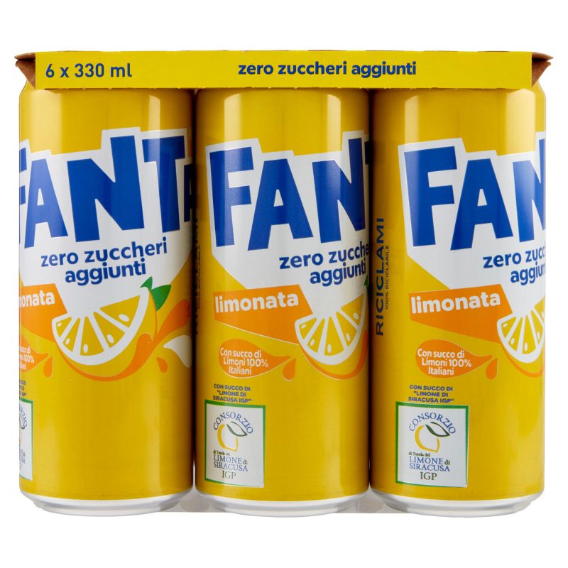 Fanta Zero Lemon 6 x 33 cl