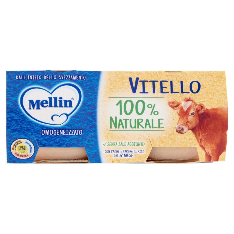 MELLIN Omogeneizzato di carne di Vitello 2 x 80 g