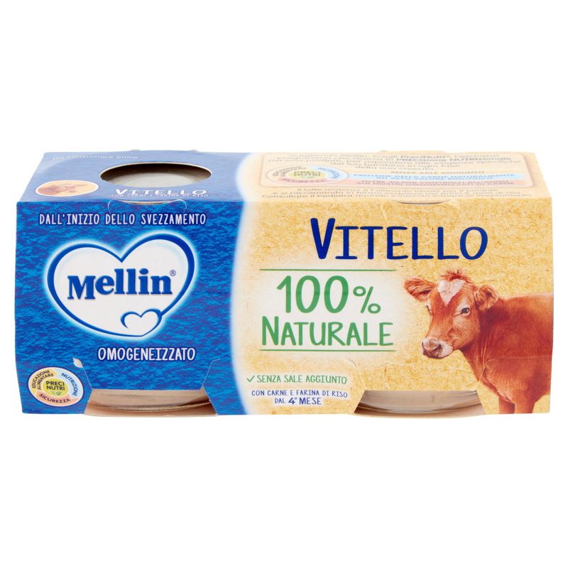 MELLIN Omogeneizzato di carne di Vitello 2 x 80 g