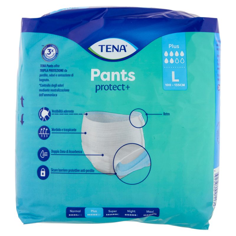 Tena Pants protect+ Plus L 8 pz