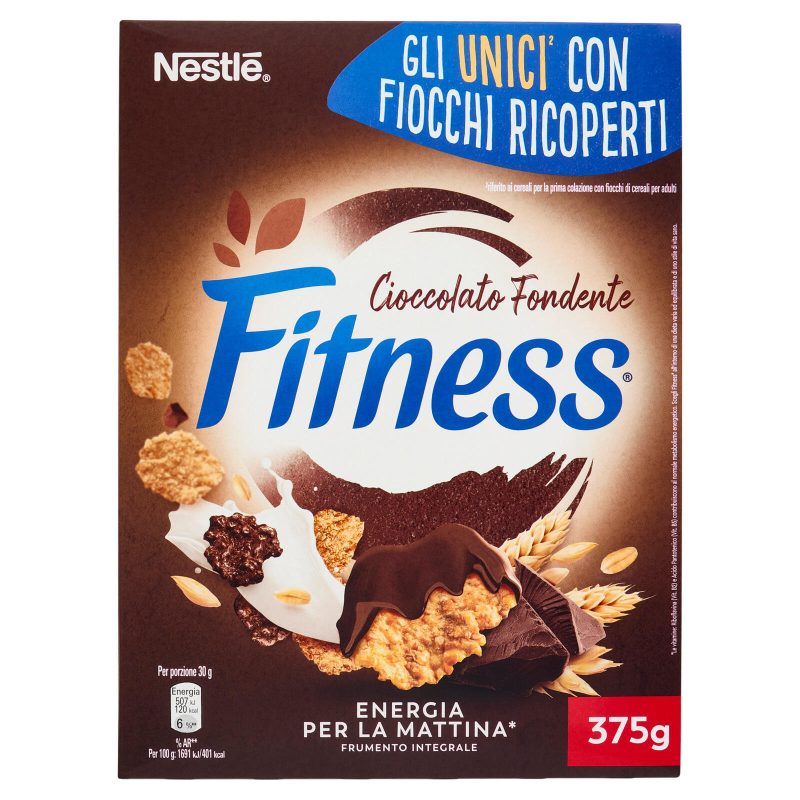 FITNESS Cioccolato Fondente Cereali Integrali con Fiocchi al Cioccolato 375g