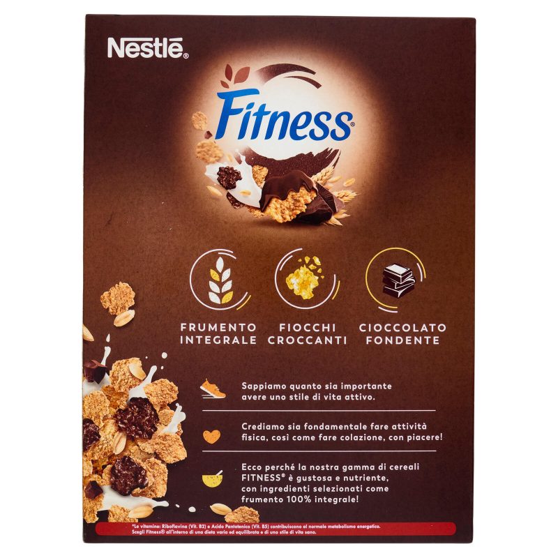 FITNESS Cioccolato Fondente Cereali Integrali con Fiocchi al Cioccolato 375g