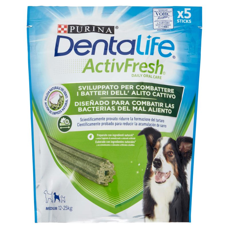 PURINA DENTALIFE ActivFresh Taglia Medium busta 5 Sticks 115 g