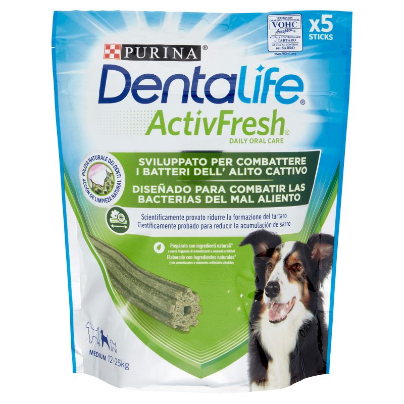 PURINA DENTALIFE ActivFresh Taglia Medium busta 5 Sticks 115 g