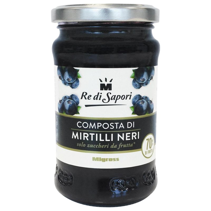 Re di Sapori Composta di mirtilli neri 240 g