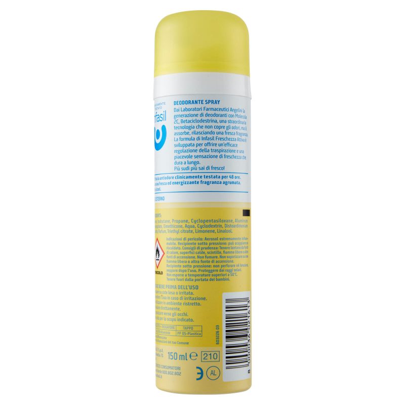 infasil Deospray Freschezza Attiva 48 h 150 ml