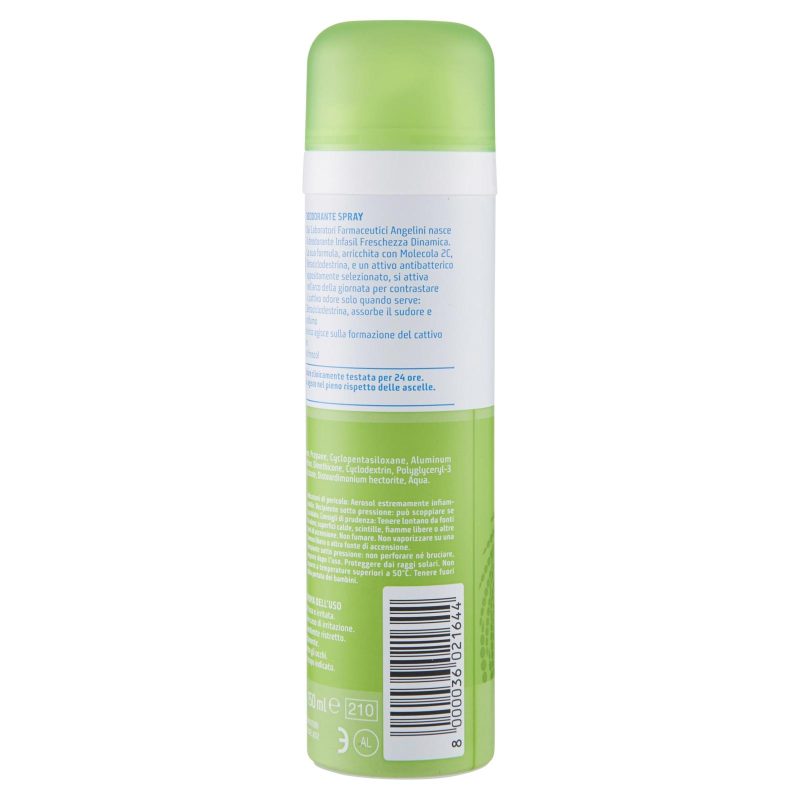 infasil Freschezza Dinamica Deodorante Spray con antibatterico 150 ml