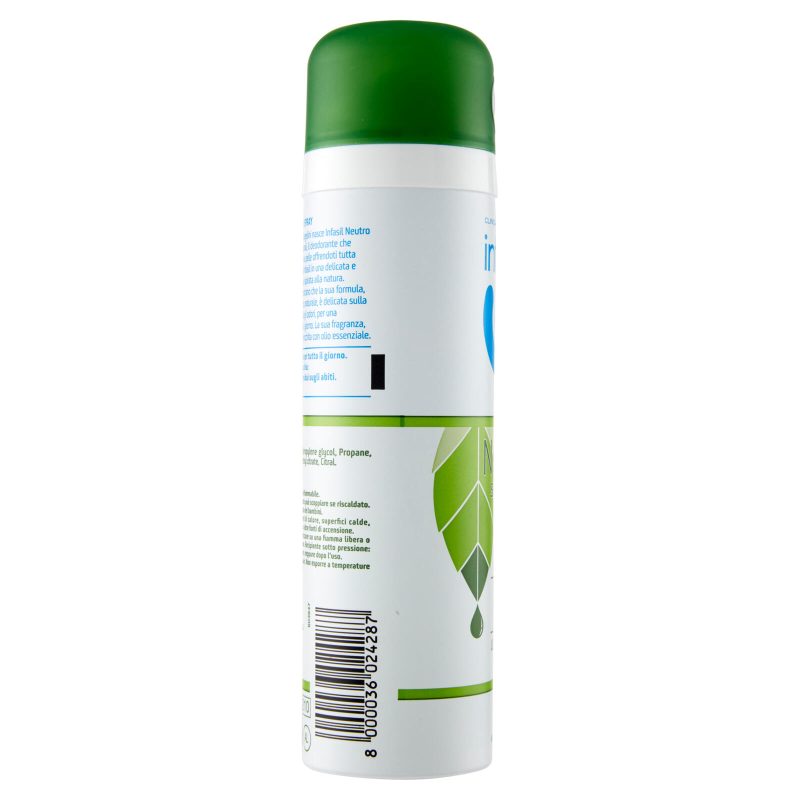 Infasil Deospray Neutro Sensazioni Naturali Olio Essenziale 150 ml