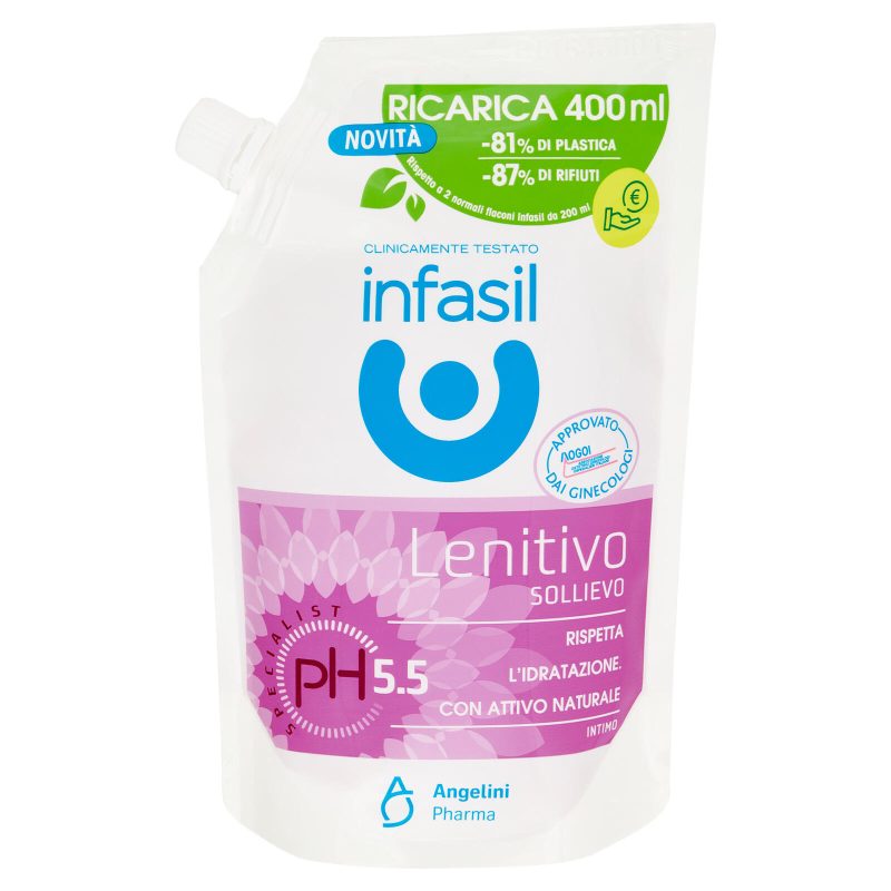 infasil pH Specialist 5.5 Intimo Lenitivo Sollievo Ricarica 400 ml