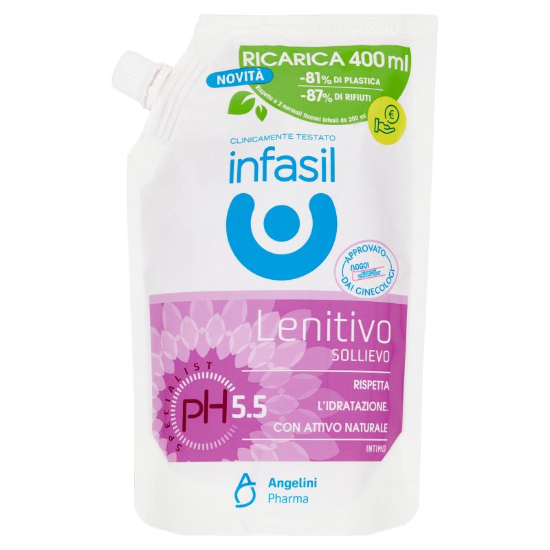 infasil pH Specialist 5.5 Intimo Lenitivo Sollievo Ricarica 400 ml