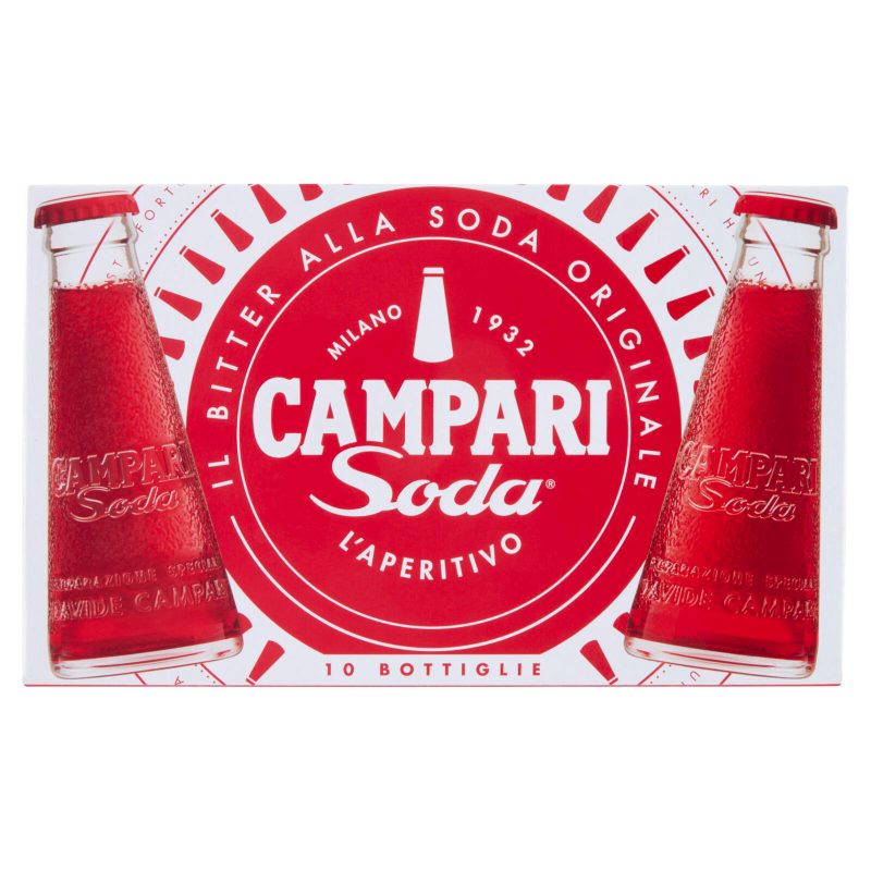 Campari Soda l'Aperitivo Bitter alla Soda Bottiglie 10 x 9,8 cl