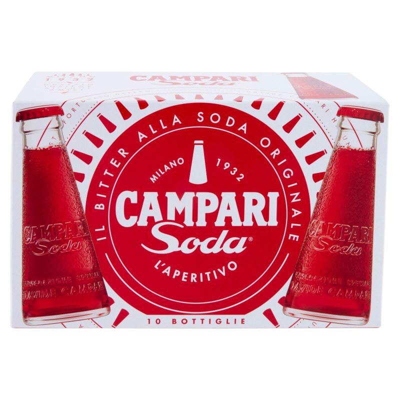 Campari Soda l'Aperitivo Bitter alla Soda Bottiglie 10 x 9,8 cl