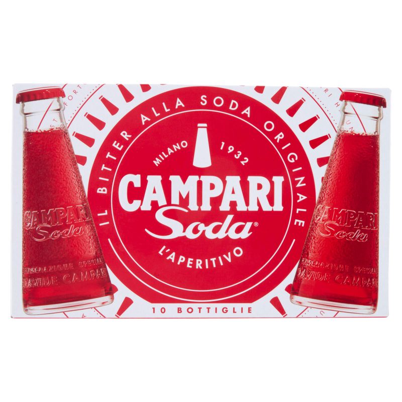 Campari Soda l'Aperitivo Bitter alla Soda Bottiglie 10 x 9,8 cl