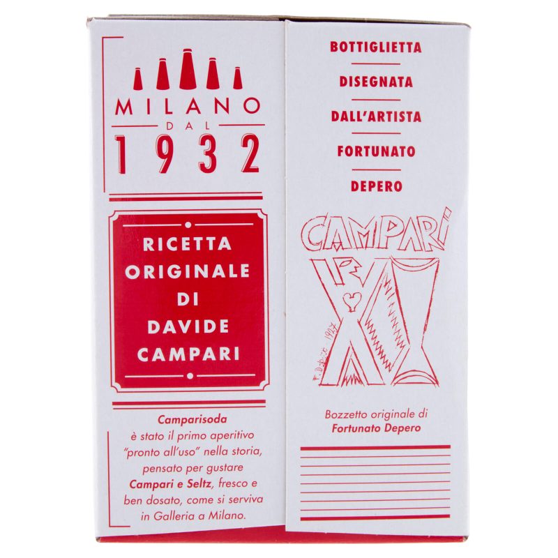 Campari Soda l'Aperitivo Bitter alla Soda Bottiglie 10 x 9,8 cl