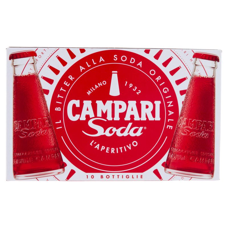 Campari Soda l'Aperitivo Bitter alla Soda Bottiglie 10 x 9,8 cl