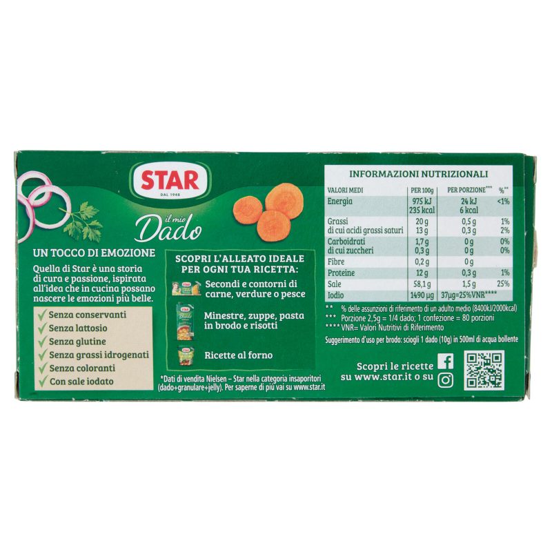 Star il mio Dado Classico 20 Dadi 200 g