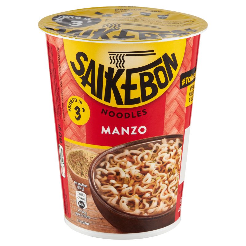 Saikebon Noodles Manzo 60 g