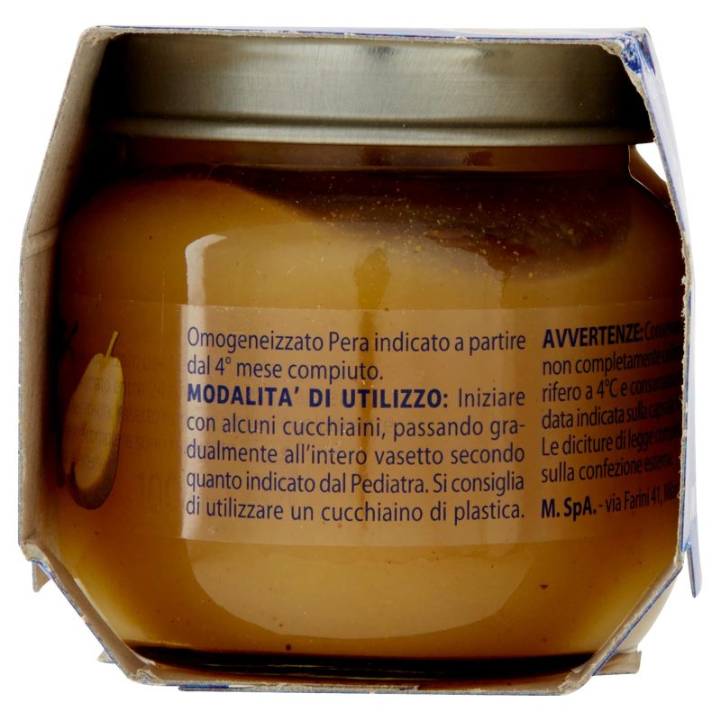 Mellin Pera 100% Naturale Omogeneizzato 2 x 100 g