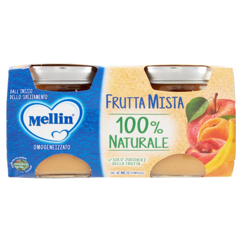 MELLIN Omogeneizzato di Frutta Mista 2 x 100 g